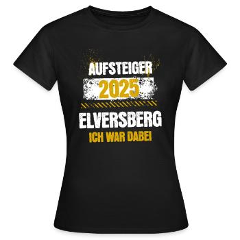 Elversberg Aufstieg 2025 Ich war dabei - Frauen T-Shirt - Schwarz - Vorne - AI Model Female 172 dark (172cm)