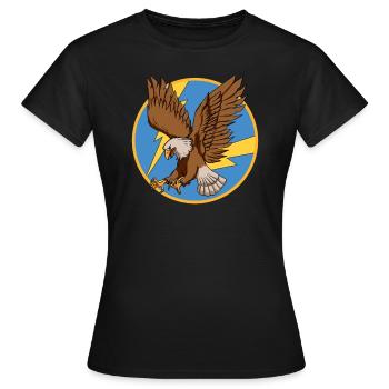342. Jagdgruppengeschwader -Patch im Zweiten Weltk - Frauen T-Shirt - Schwarz - Vorne - AI Model Female 172 dark (172cm)