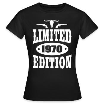 Limited Edition 1970 - T-shirt Femme - noir - Devant - AI Model Female 172 dark (172cm)