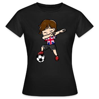 Dabbing Young Football Players United - T-shirt Femme - noir - Devant - AI Model Female 172 dark (172cm)