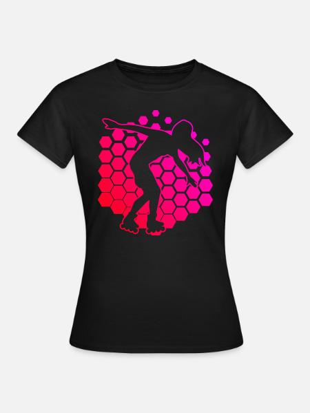 Roller Skates Roller Skating Rollerskaten - Frauen T-Shirt - Schwarz