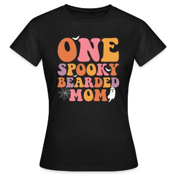 Une mère fantomatique et barbue - - T-shirt Femme - noir - Devant - AI Model Female 172 dark (172cm)