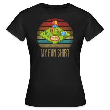 Aire de jeux pour enfants Fun Time Play Party - T-shirt Femme - noir - Devant - AI Model Female 172 dark (172cm)