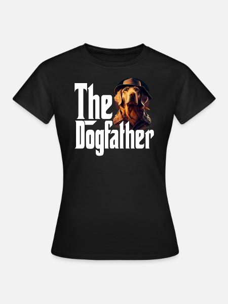 Golden Retriever Dog Dad Dogfather Dogs Daddy Fath - Dame-T-shirt - sort