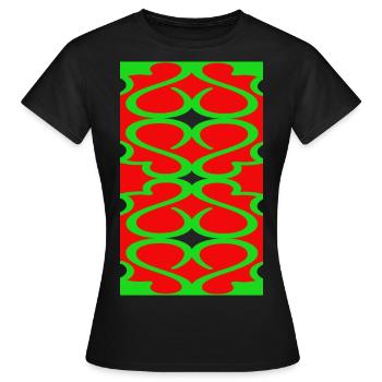 Neues Design - Frauen T-Shirt - Schwarz - Vorne - AI Model Female 172 dark (172cm)