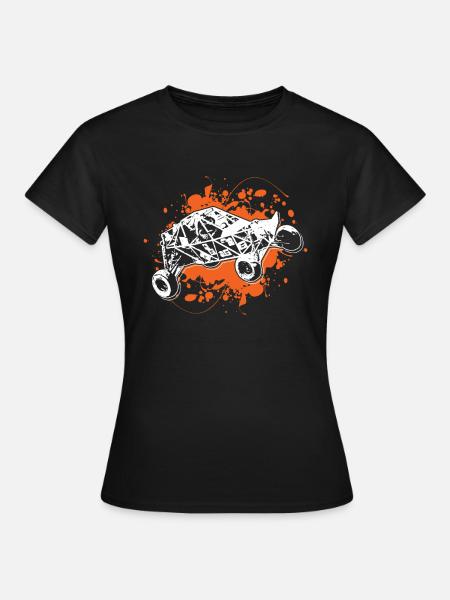 Strandbuggy Shirt Geschenk Buggy Strandauto - Frauen T-Shirt - Schwarz