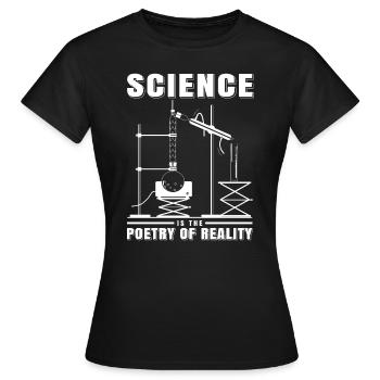 Science Shirt Scientist Researcher Gift - Women's T-Shirt - black - Front - AI Model Female 172 dark (172cm)