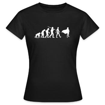 Super Girl Evolution Woman - Women's T-Shirt - black - Front - AI Model Female 172 dark (172cm)