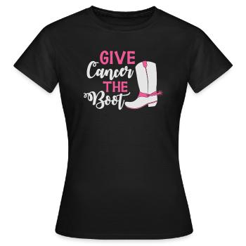 Donnez au cancer le laissez-passer de course - T-shirt Femme - noir - Devant - AI Model Female 172 dark (172cm)