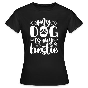 Mon chien est mon meilleur ami - T-shirt Femme - noir - Devant - AI Model Female 172 dark (172cm)