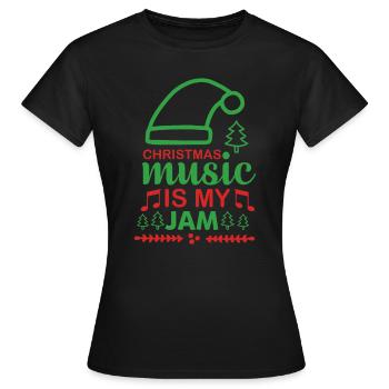 Weihnachtsmusik ist meine Marmelade - Frauen T-Shirt - Schwarz - Vorne - AI Model Female 172 dark (172cm)