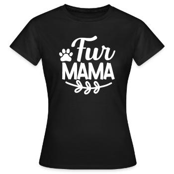 Fell-Mama - Frauen T-Shirt - Schwarz - Vorne - AI Model Female 172 dark (172cm)