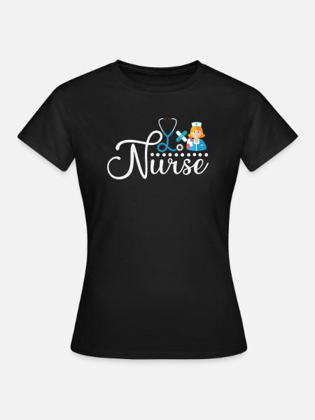 Krankenschwester - Frauen T-Shirt - Schwarz