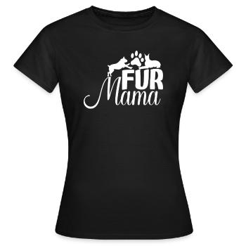 Fell-Mama - Frauen T-Shirt - Schwarz - Vorne - AI Model Female 172 dark (172cm)