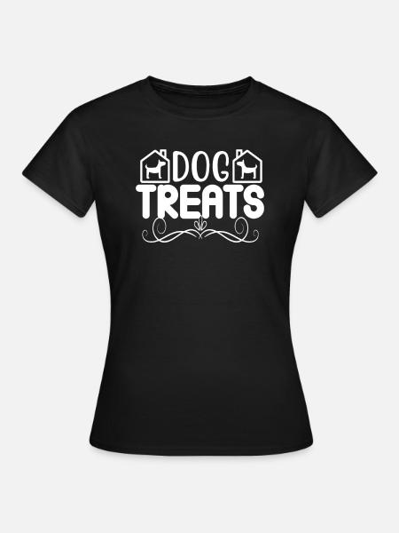 Dog Treats - Frauen T-Shirt - Schwarz