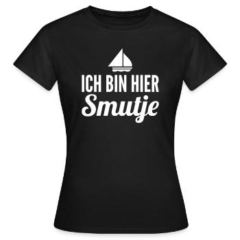 Ich bin hier Smutje - Frauen T-Shirt - Schwarz - Vorne - AI Model Female 172 dark (172cm)