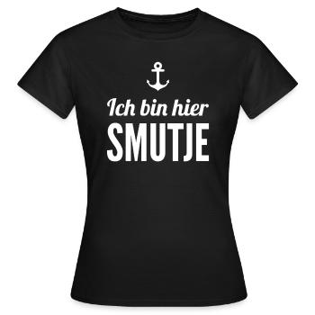 I'm here Smutje - Women's T-Shirt - black - Front - AI Model Female 172 dark (172cm)