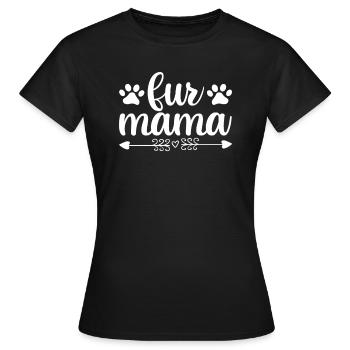 Fell-Mama - Frauen T-Shirt - Schwarz - Vorne - AI Model Female 172 dark (172cm)