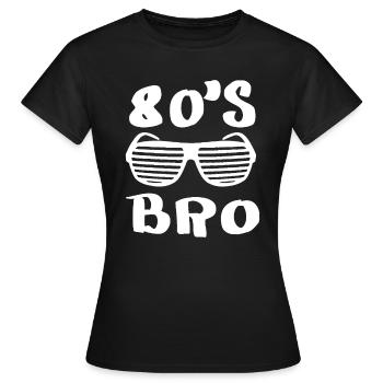 C’est mon costume des années 80 Fancy Eighties Party Dress - T-shirt Femme - noir - Devant - AI Model Female 172 dark (172cm)