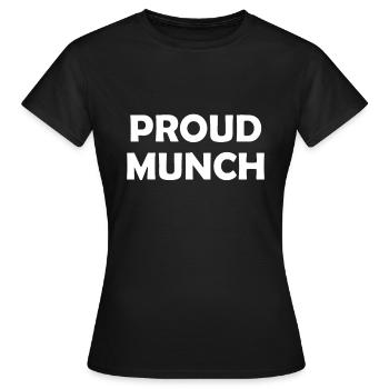 Munch fier - T-shirt Femme - noir - Devant - AI Model Female 172 dark (172cm)