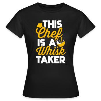 Chefkoch Schneebesen Taker Lustige Küche Kochen Liebhaber - Frauen T-Shirt - Schwarz - Vorne - AI Model Female 172 dark (172cm)