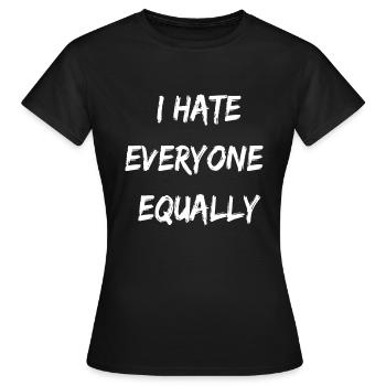 Drôle Sarcastique Rude Novelty Gift - T-shirt Femme - noir - Devant - AI Model Female 172 dark (172cm)