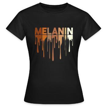 ICH BIN SCHWARZE GESCHICHTE Afroamerikanische Pride-Geschichte - Frauen T-Shirt - Schwarz - Vorne - AI Model Female 172 dark (172cm)