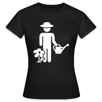 Arrosoir jardinier - T-shirt Femme - noir - Devant - AI Model Female 172 dark (172cm)