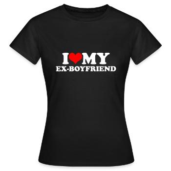 Ich liebe meinen Ex-Freund - Frauen T-Shirt - Schwarz - Vorne - AI Model Female 172 dark (172cm)