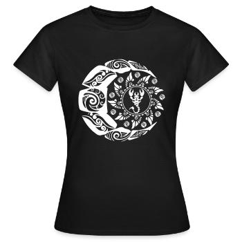 Maori Polynesisches Tattoo Skorpion Skorpion Zodiactr - Frauen T-Shirt - Schwarz - Vorne - AI Model Female 172 dark (172cm)