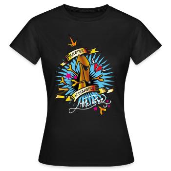 master of desaster white - Frauen T-Shirt - Schwarz - Vorne - AI Model Female 172 dark (172cm)