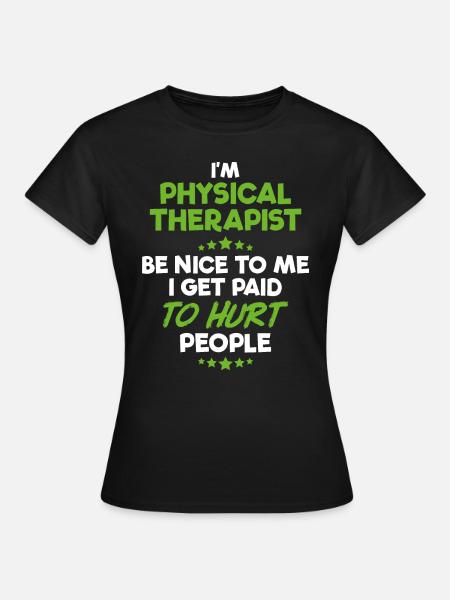 Fisioterapeuta Fisioterapeuta - Dame-T-shirt - sort