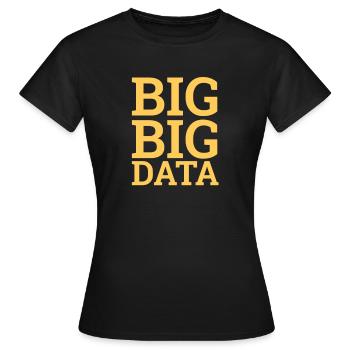"Data Scientist Big Data | Data Scientist" - Frauen T-Shirt - Schwarz - Vorne - AI Model Female 172 dark (172cm)