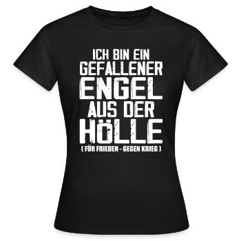 Gefallener Engel aus der Hölle - Frauen T-Shirt - Schwarz - Vorne - AI Model Female 172 dark (172cm)
