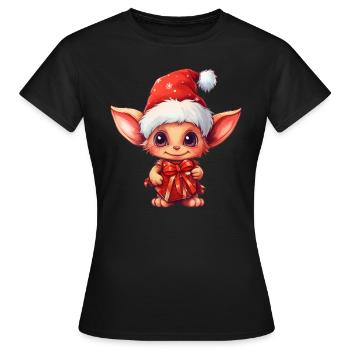 Diablotin mignon - T-shirt Femme - noir - Devant - AI Model Female 172 dark (172cm)