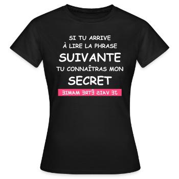je vais être mamie - T-shirt Femme - noir - Devant - AI Model Female 172 dark (172cm)