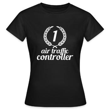 Contrôleurs aériens - T-shirt Femme - noir - Devant - AI Model Female 172 dark (172cm)