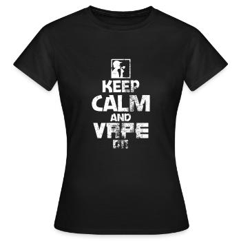 Vape - Frauen T-Shirt - Schwarz - Vorne - AI Model Female 172 dark (172cm)
