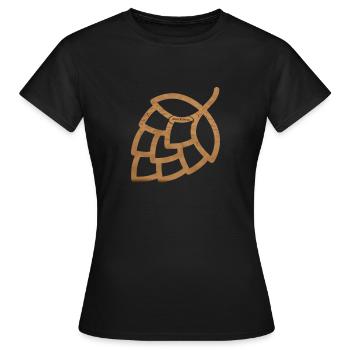 Hopfen - Frauen T-Shirt - Schwarz - Vorne - AI Model Female 172 dark (172cm)