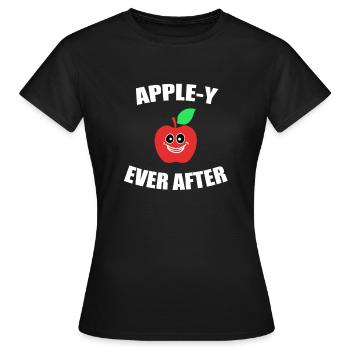 Pomme - T-shirt Femme - noir - Devant - AI Model Female 172 dark (172cm)
