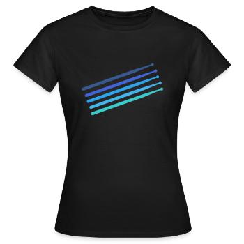 Drumsticks - Frauen T-Shirt - Schwarz - Vorne - AI Model Female 172 dark (172cm)