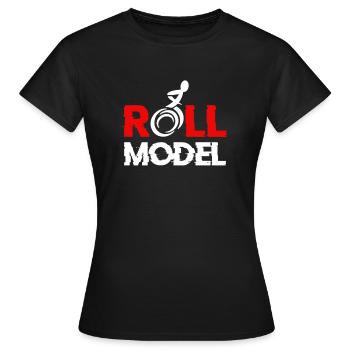 Sports en fauteuil roulant - T-shirt Femme - noir - Devant - AI Model Female 172 dark (172cm)