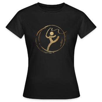 Gymnastique rythmique - T-shirt Femme - noir - Devant - AI Model Female 172 dark (172cm)