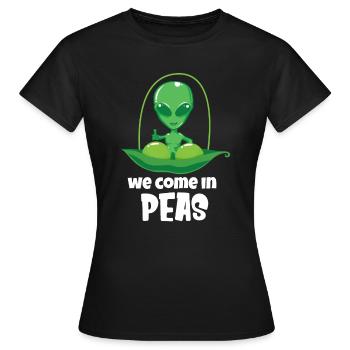 Alien Ufo Alien Aliens Zone 51 - T-shirt Femme - noir - Devant - AI Model Female 172 dark (172cm)