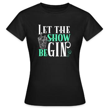 Gin - Frauen T-Shirt - Schwarz - Vorne - AI Model Female 172 dark (172cm)