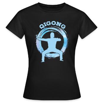 Kampfkunst Qigong - Frauen T-Shirt - Schwarz - Vorne - AI Model Female 172 dark (172cm)