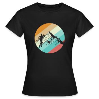 Trail en dehors de la route - T-shirt Femme - noir - Devant - AI Model Female 172 dark (172cm)