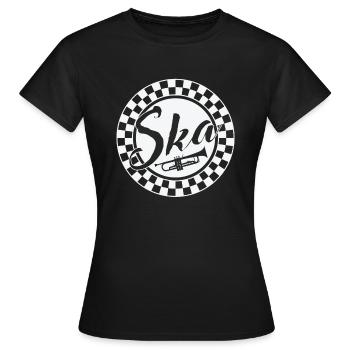 Ska Musique Trompette Swing Jazz Style de Musique - T-shirt Femme - noir - Devant - AI Model Female 172 dark (172cm)