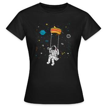 Hot Dog Lover Saucisse Fast Food Hot-dog nourriture - T-shirt Femme - noir - Devant - AI Model Female 172 dark (172cm)