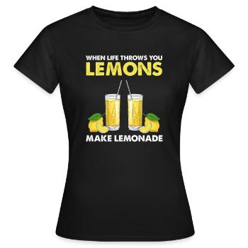 Limonade Limonade Limonade Limonade Stand Design - T-shirt Femme - noir - Devant - AI Model Female 172 dark (172cm)